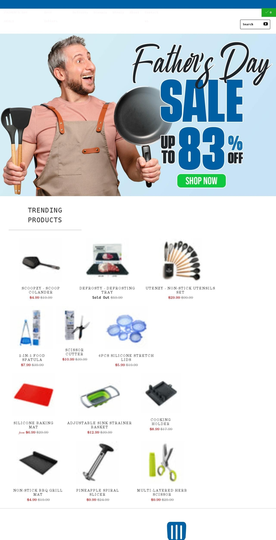 bluespatula.com shopify website screenshot