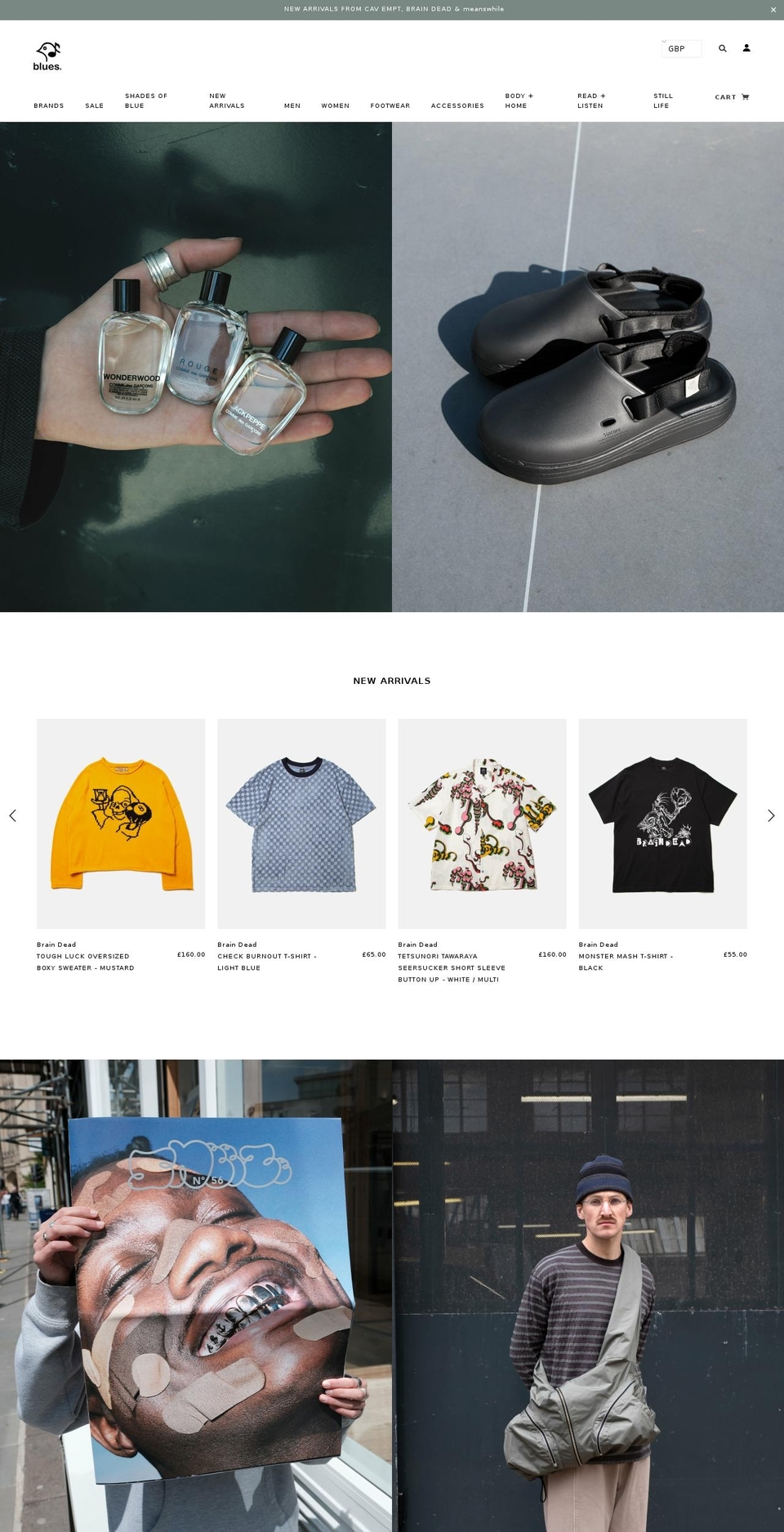 bluesstore.co shopify website screenshot