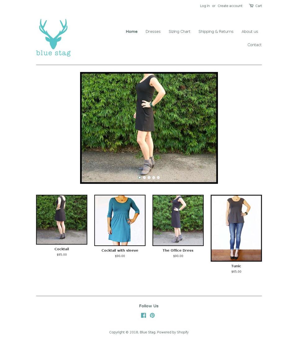 bluestagclothing.com — Shopify storefront screenshot