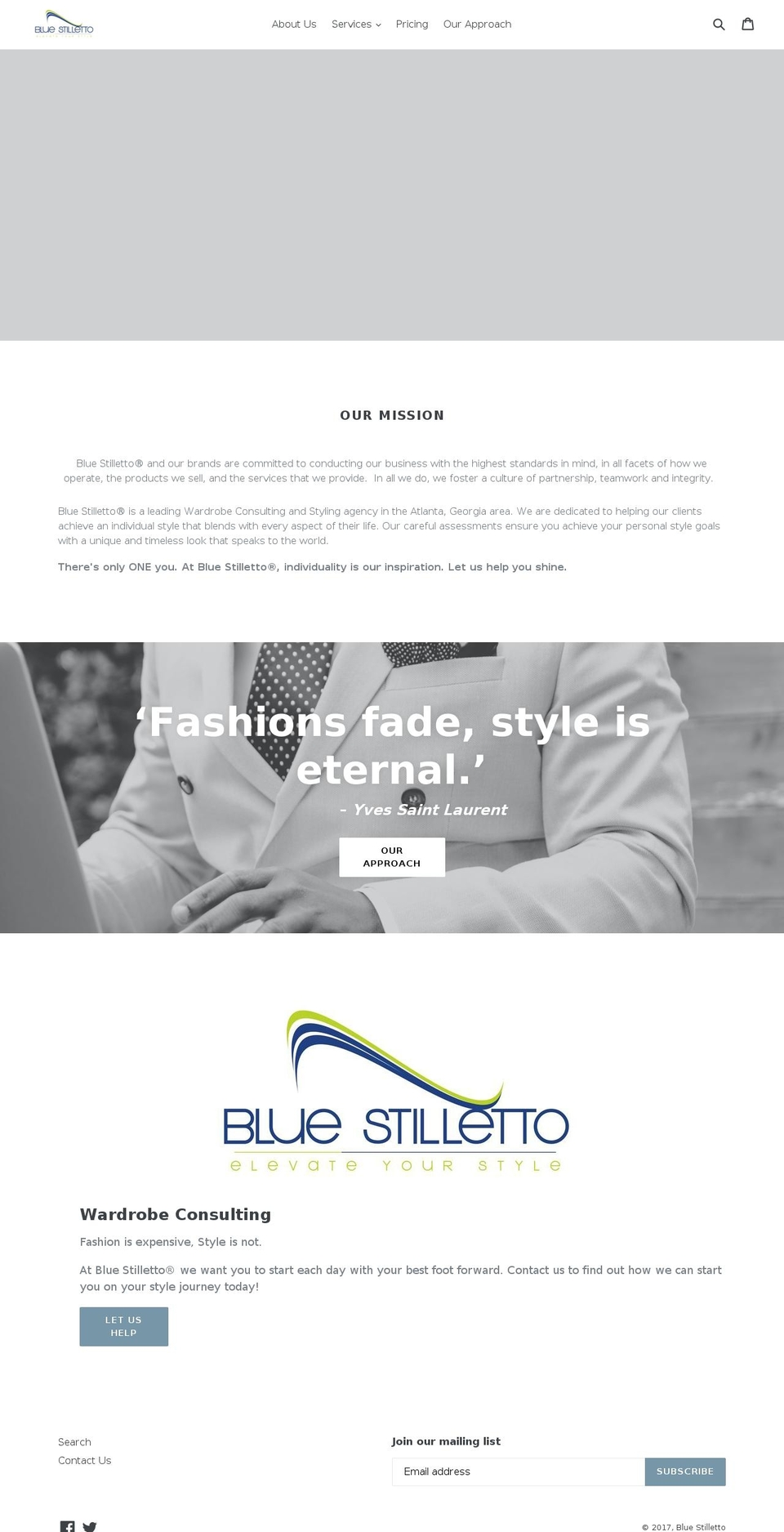 bluestilletto.com shopify website screenshot