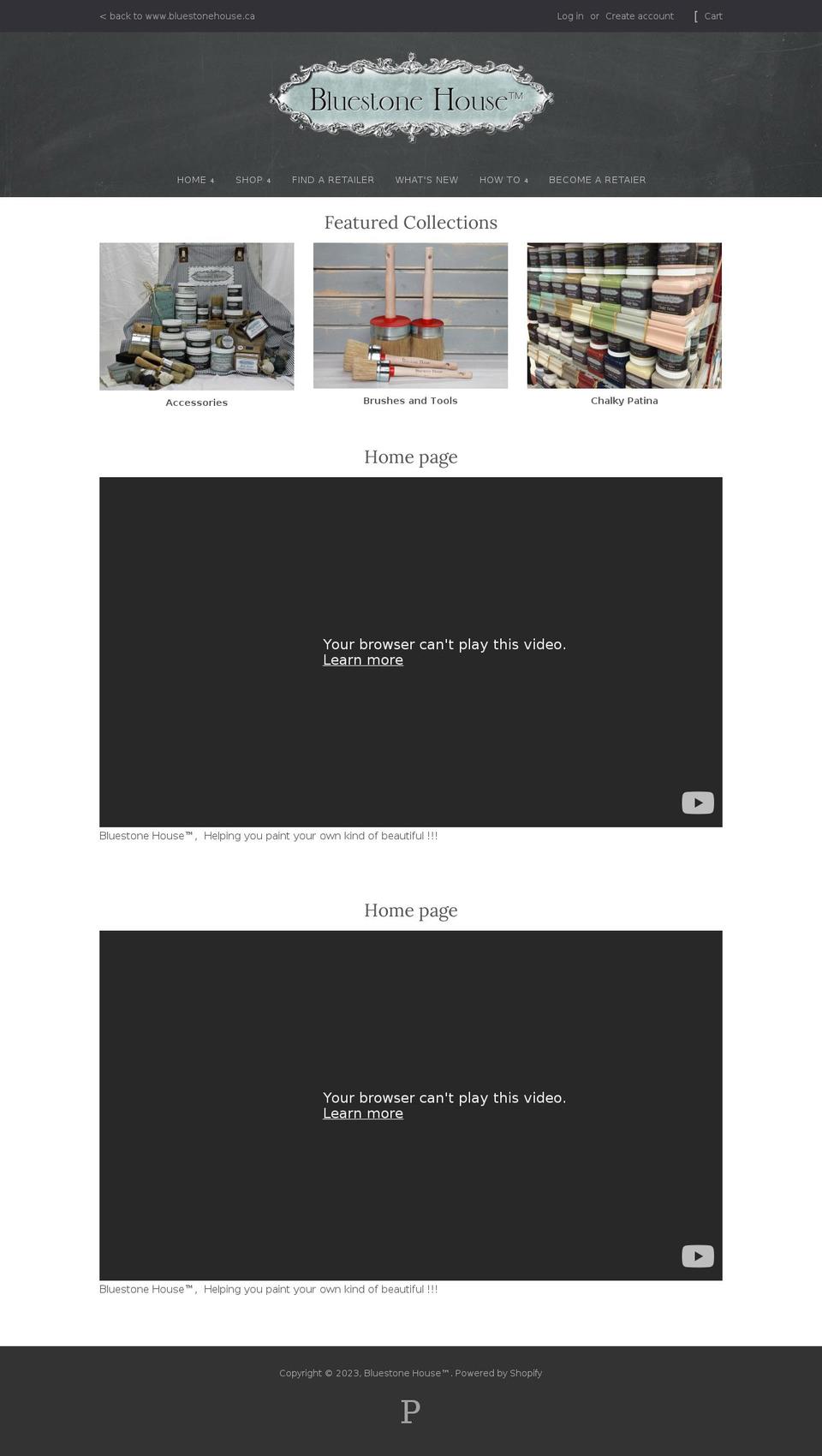 bluestone-house.myshopify.com shopify website screenshot