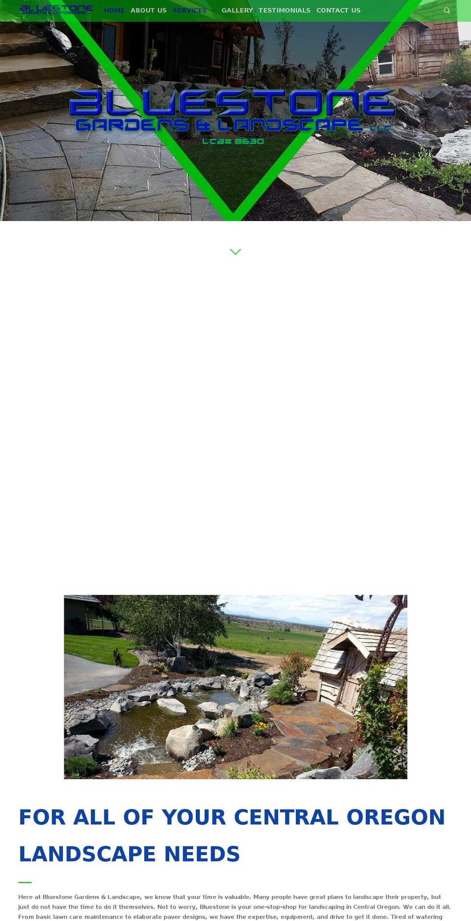 bluestonegl.com — Shopify storefront screenshot