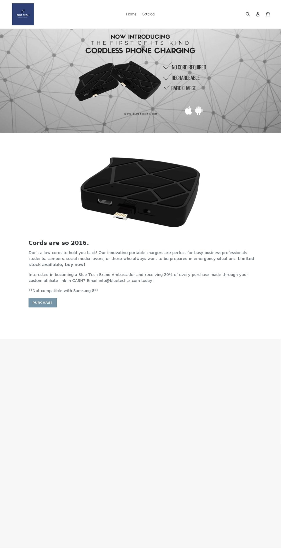 bluetechtx.com — Shopify storefront screenshot