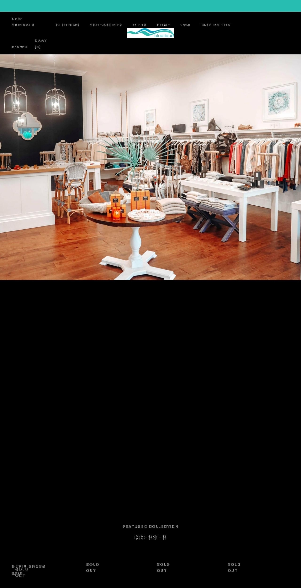 bluetiquepensacola.com shopify website screenshot