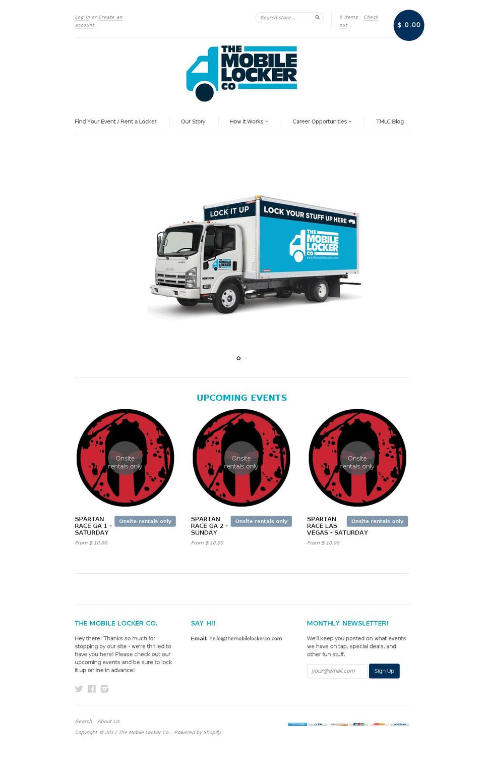 bluetrailerlockers.com shopify website screenshot