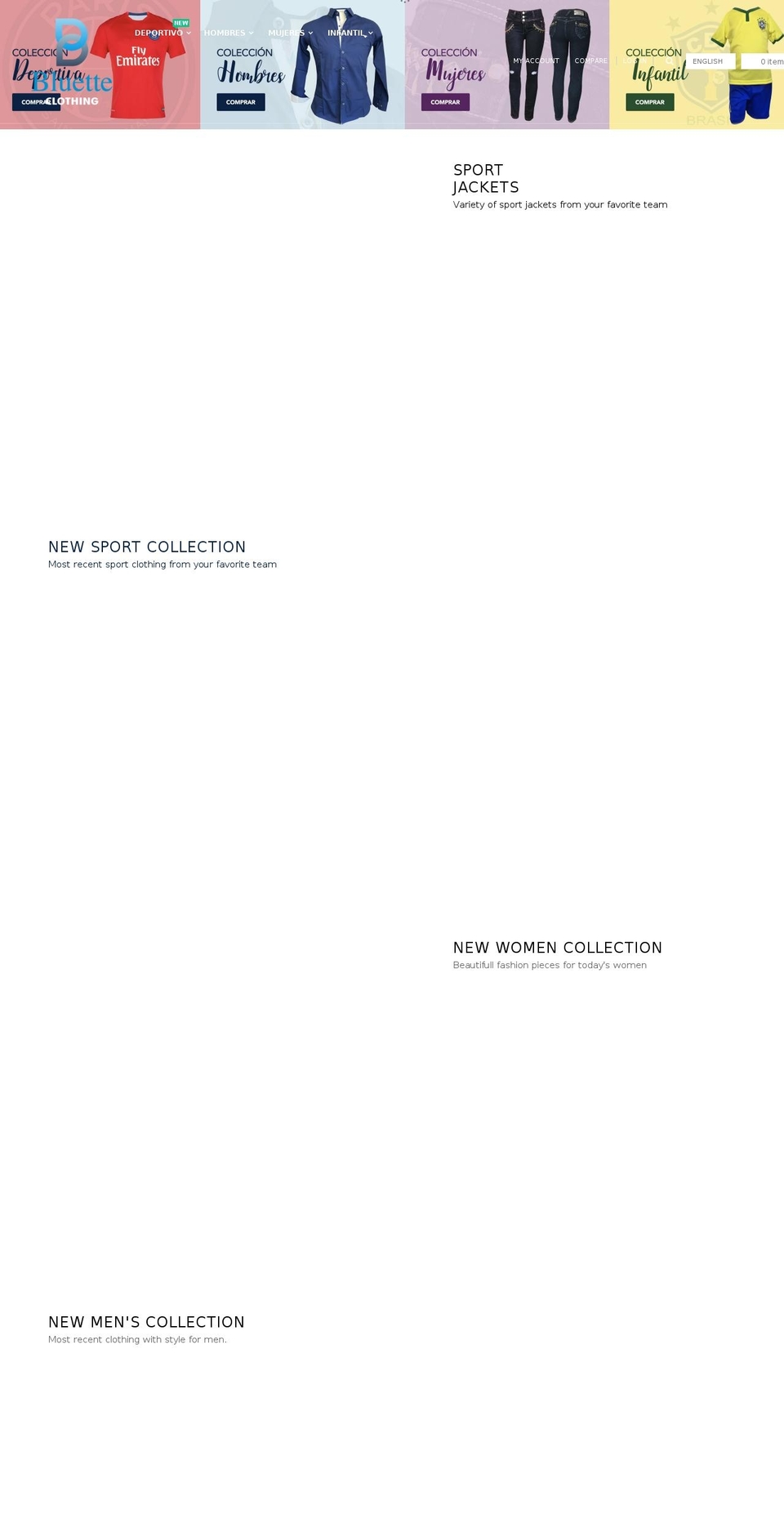 bluetteclothing.com — Shopify storefront screenshot