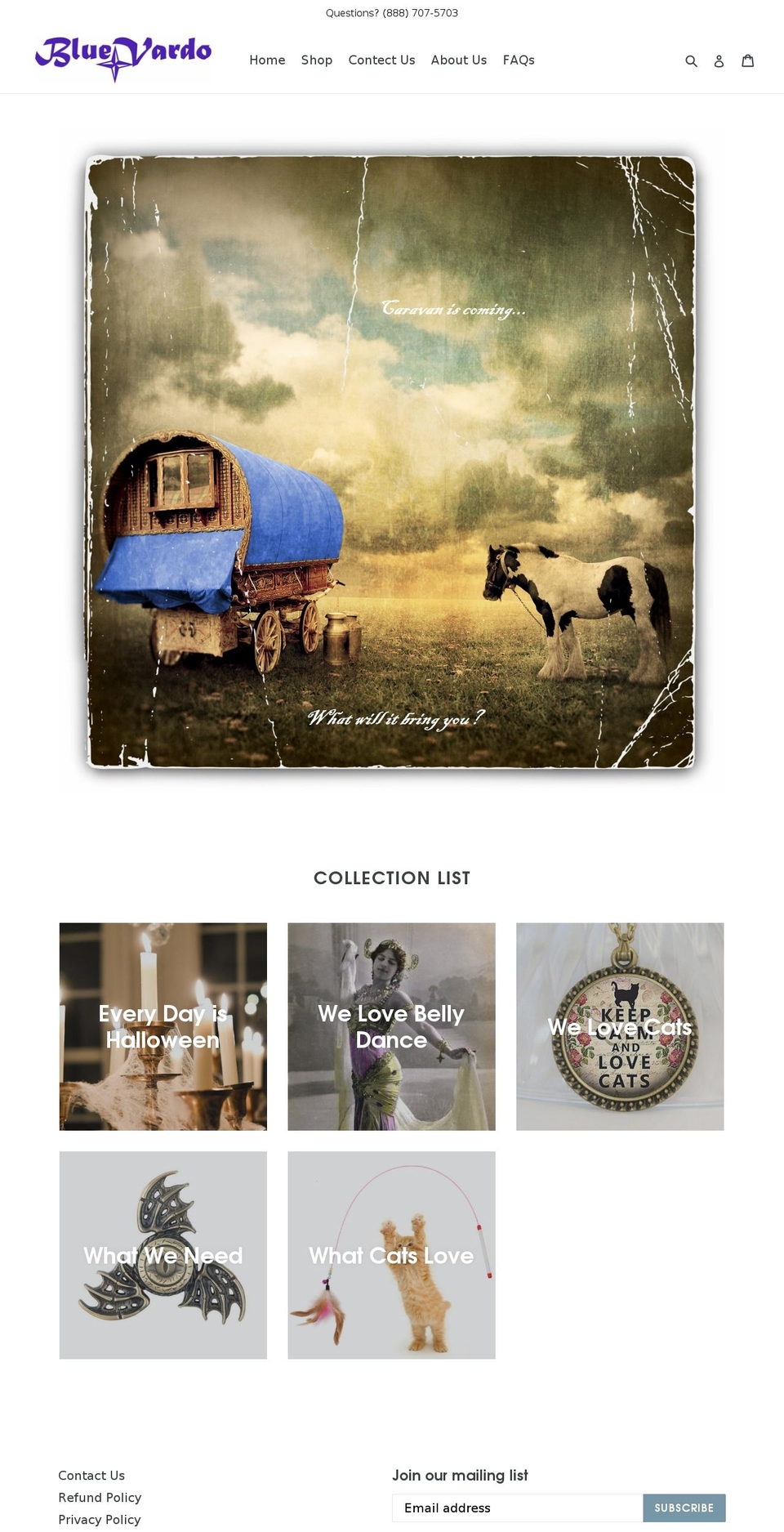 bluevardo.com — Shopify storefront screenshot