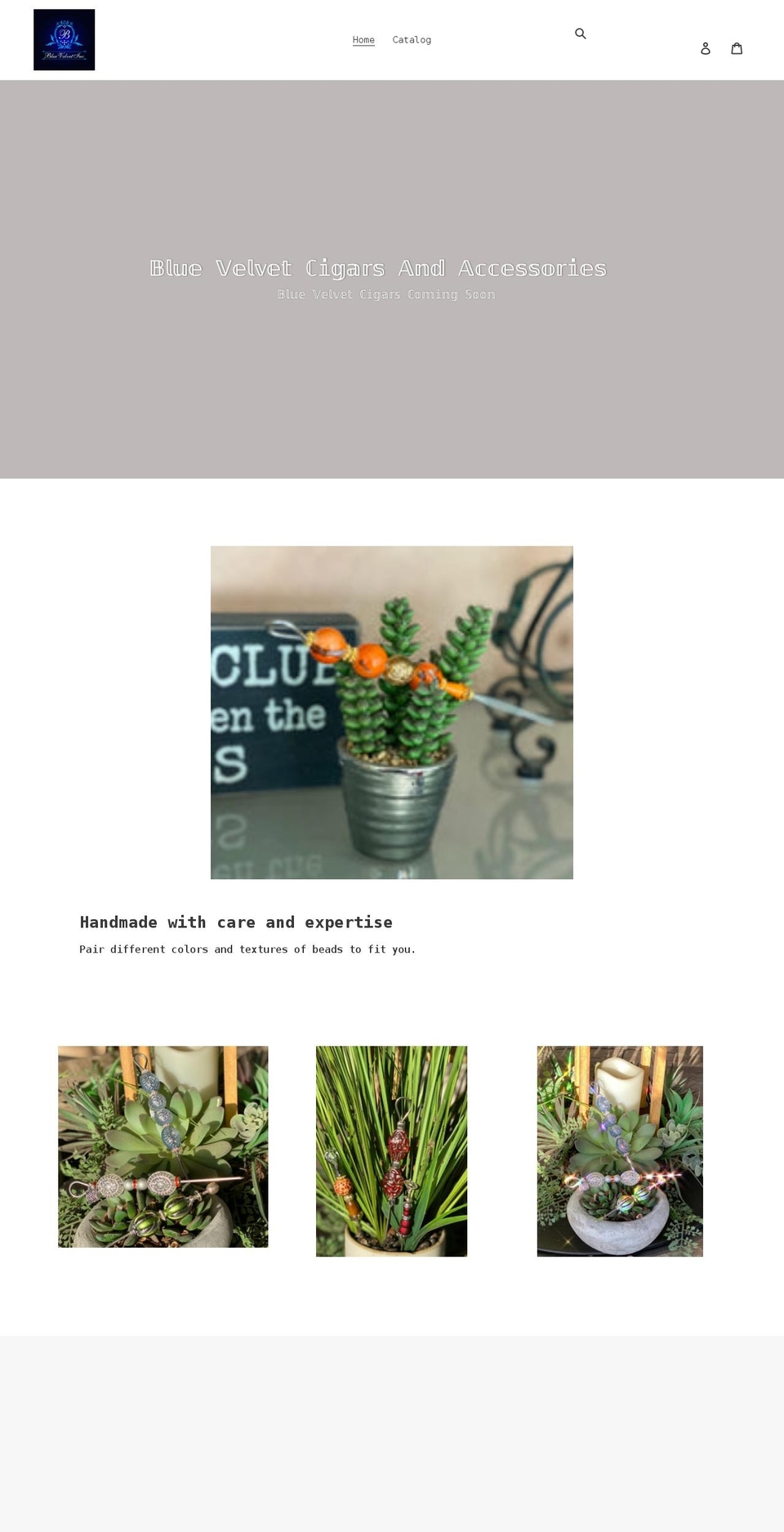 bluevelvetinc.com shopify website screenshot