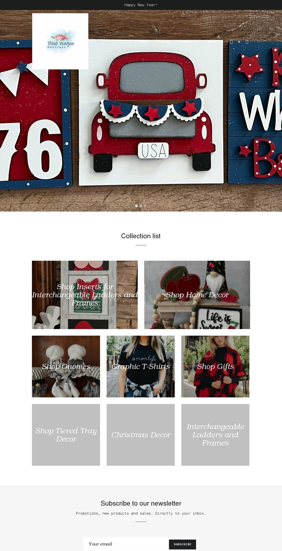 bluewagonboutique.com shopify website screenshot