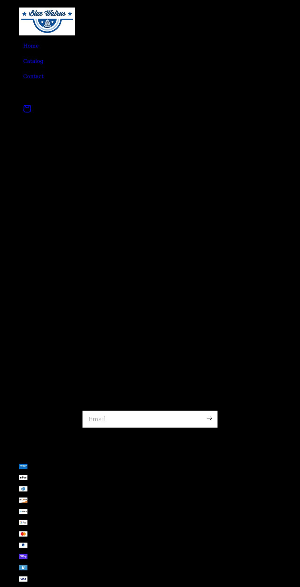 bluewalrus.net shopify website screenshot