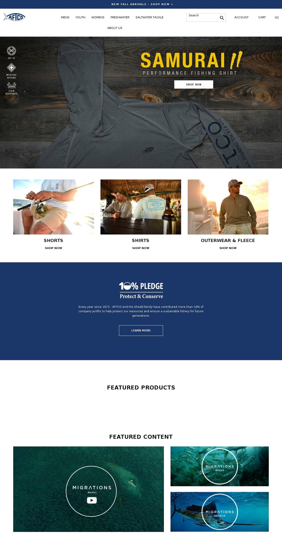 bluewaterwear.com — Shopify storefront screenshot