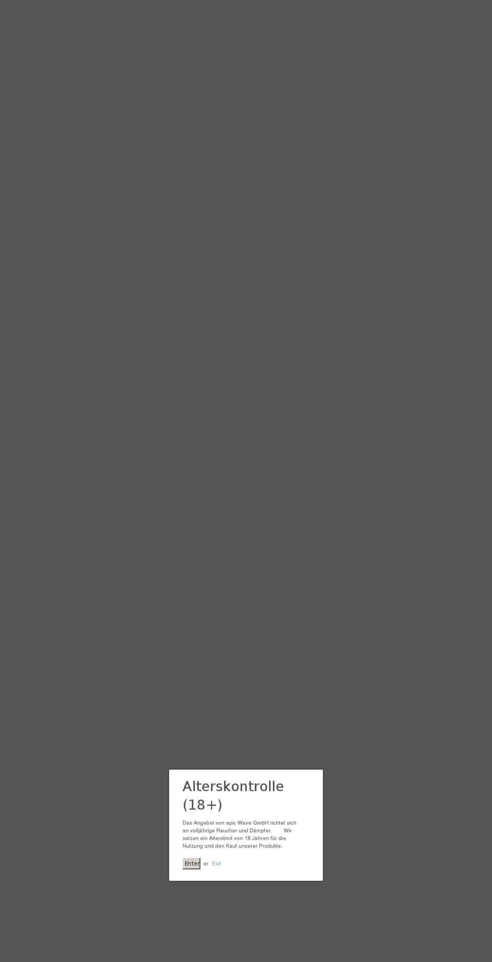 bluewave-ecig.com shopify website screenshot
