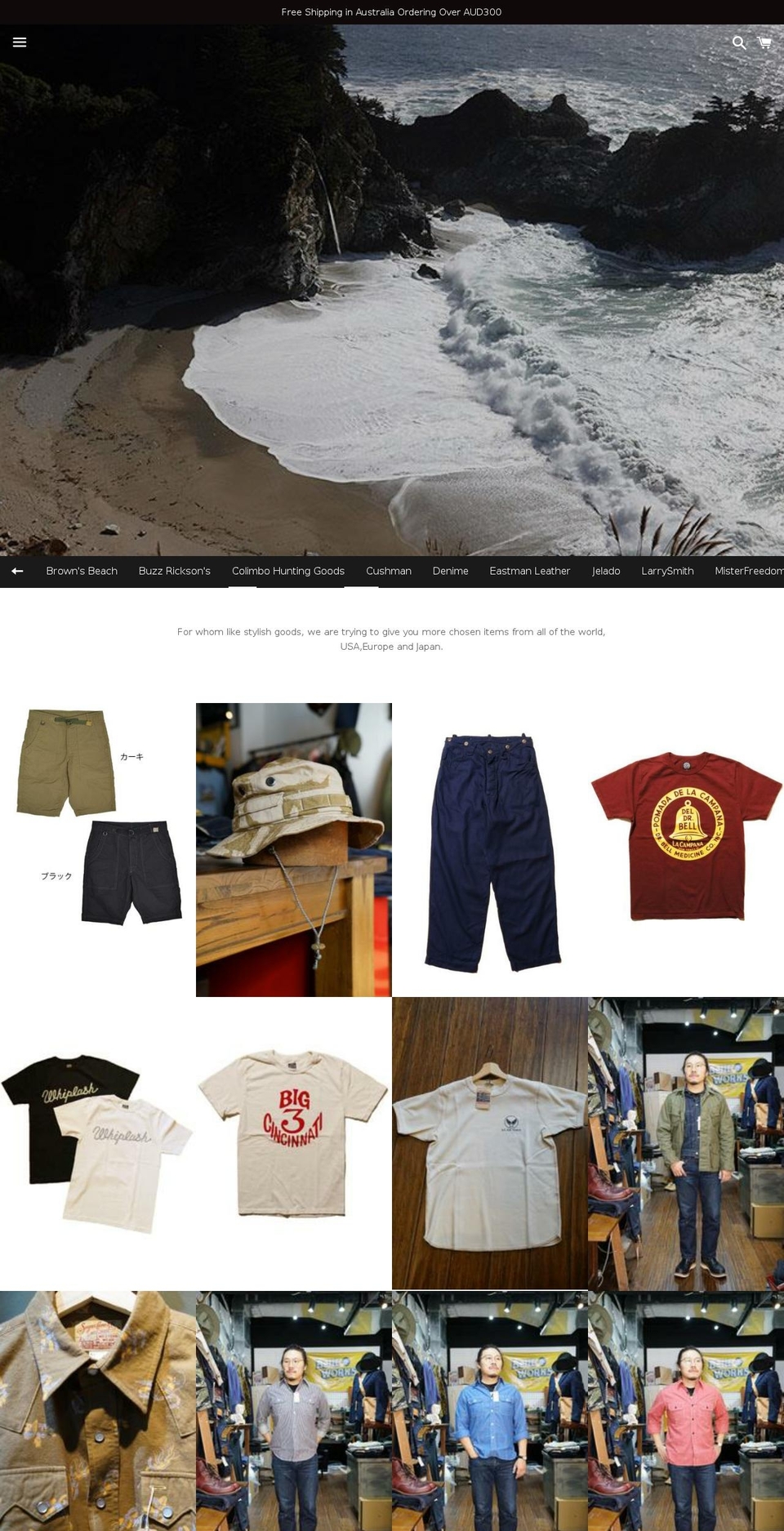 blueworkstore.com shopify website screenshot