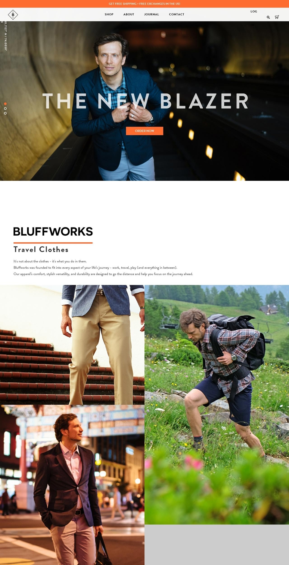 bluffworks.co shopify website screenshot