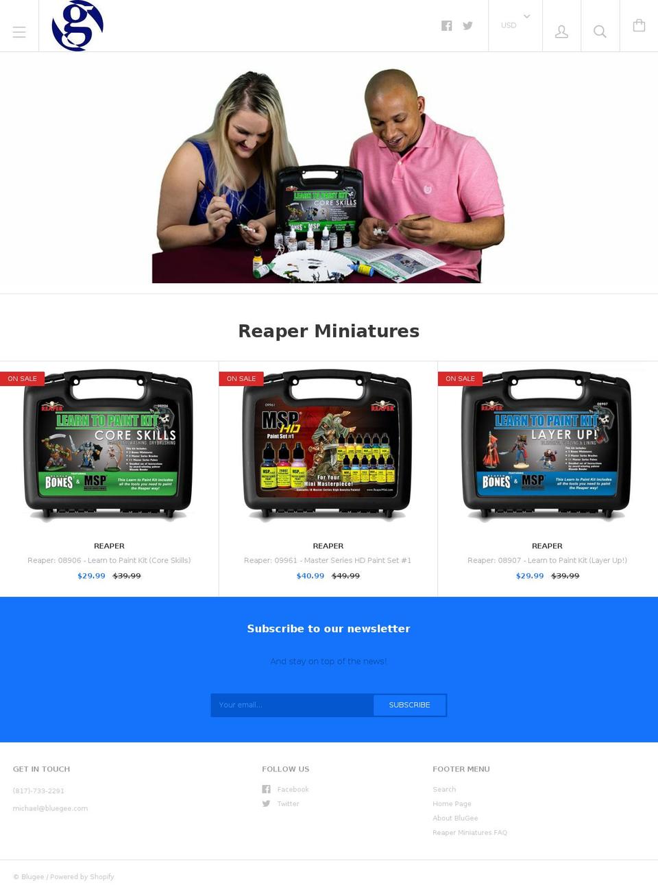 blugee.com — Shopify storefront screenshot