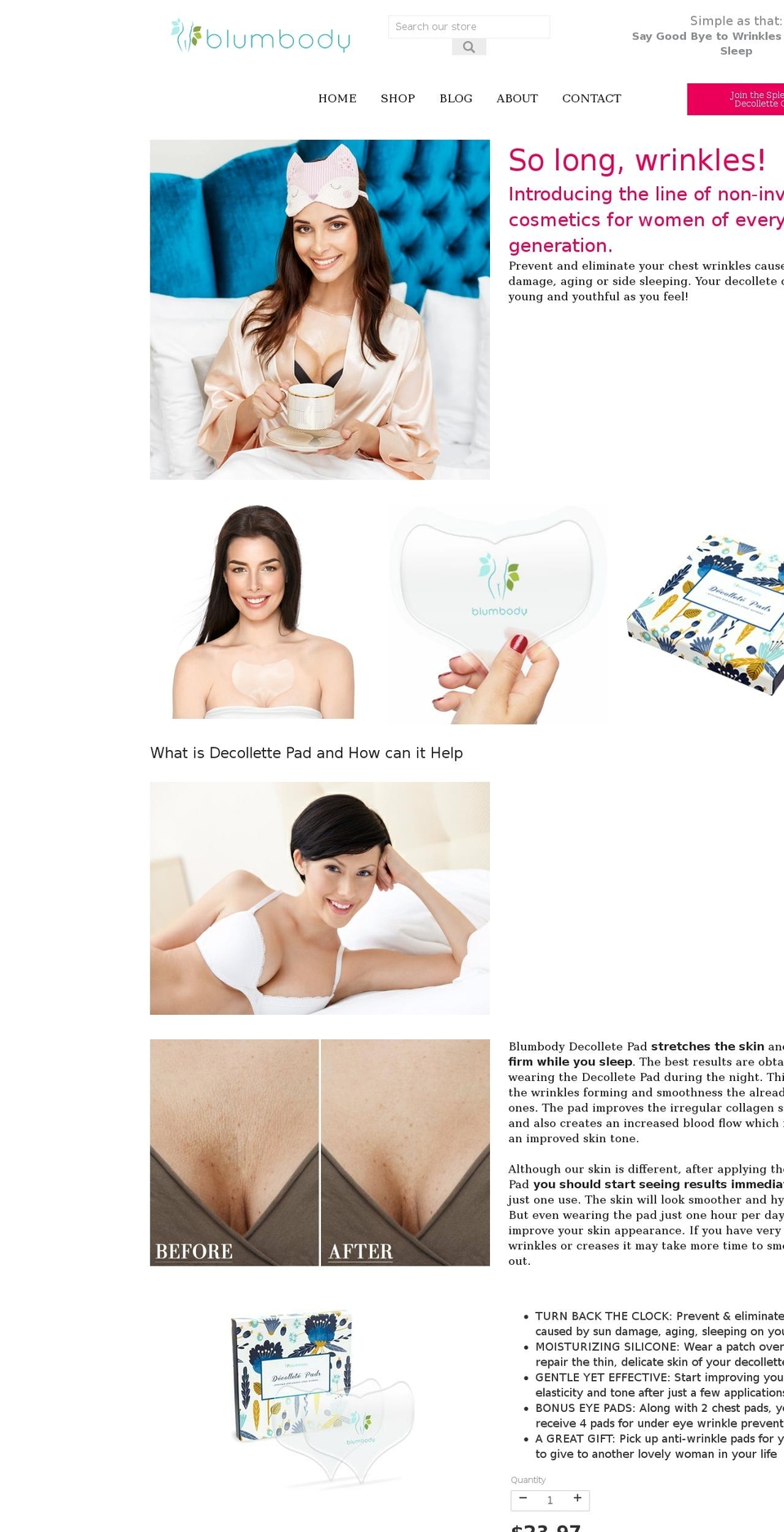 blumbody.com shopify website screenshot