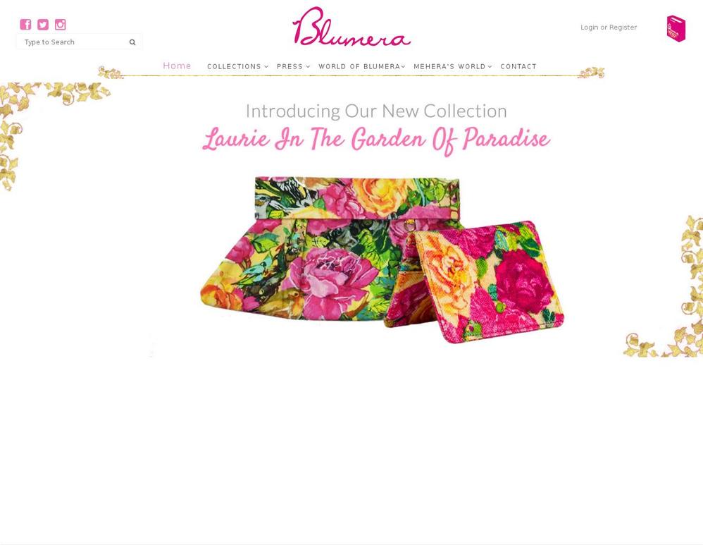 blumera.com shopify website screenshot