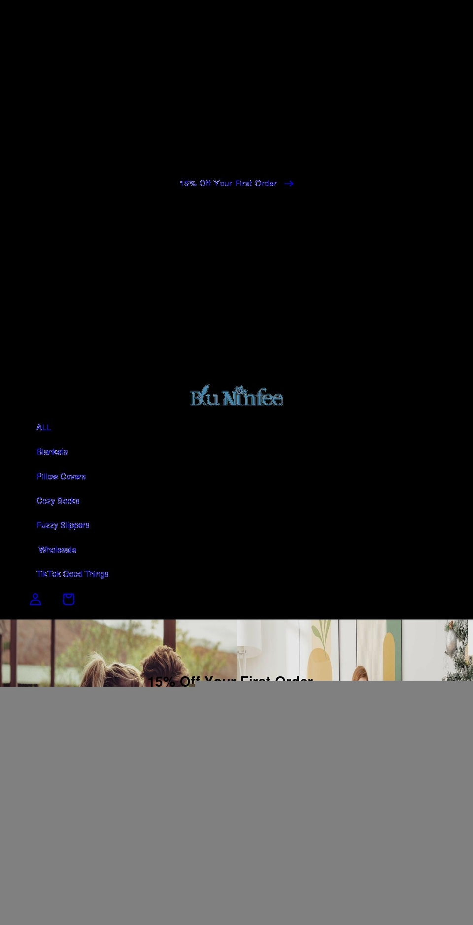 bluninfee.com shopify website screenshot