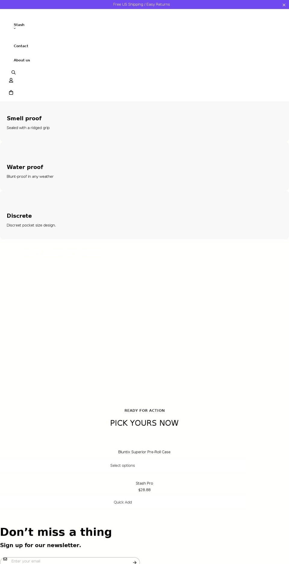 bluntix.com shopify website screenshot