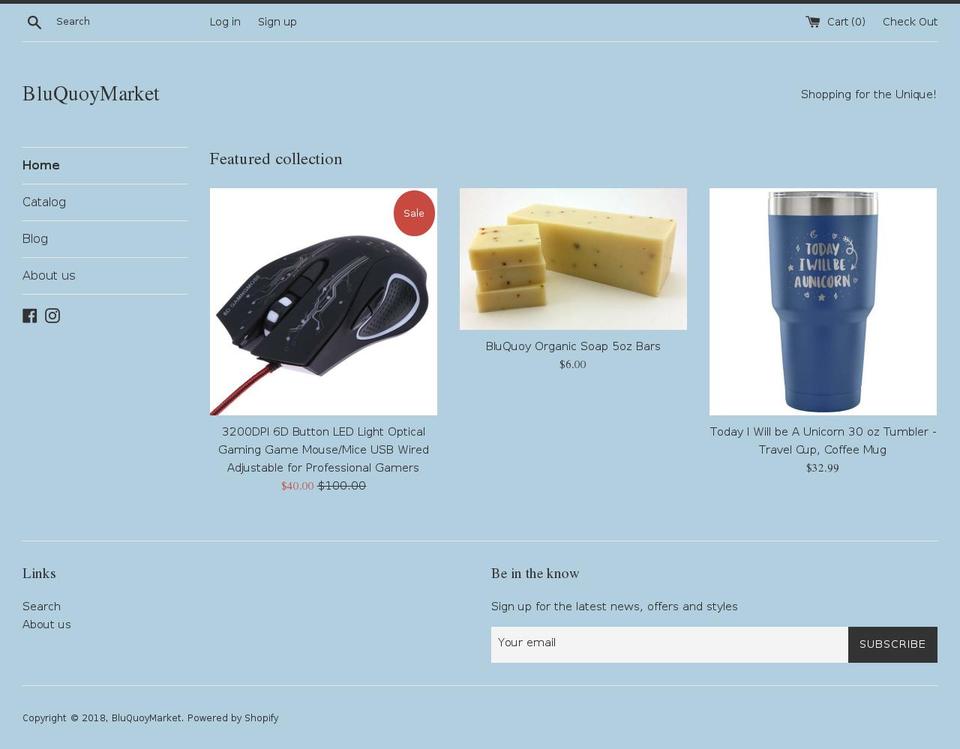 bluquoymarket.com — Shopify storefront screenshot