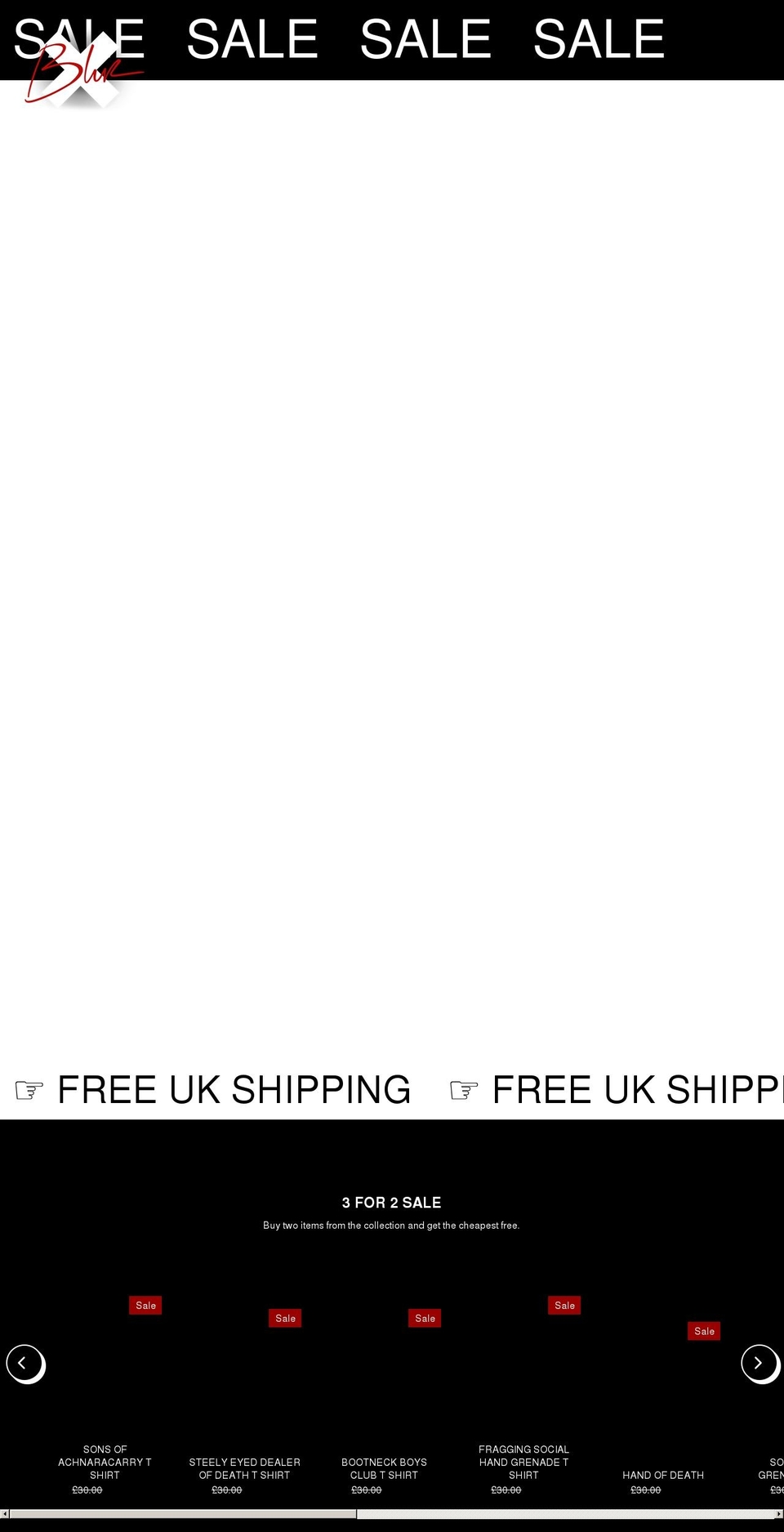 blurapparel.co.uk shopify website screenshot