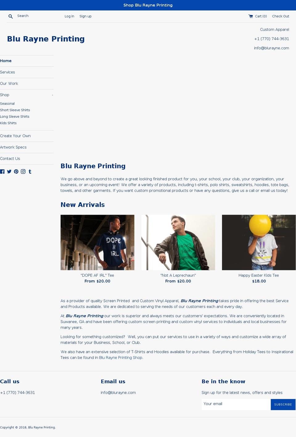 blurayne.com — Shopify storefront screenshot
