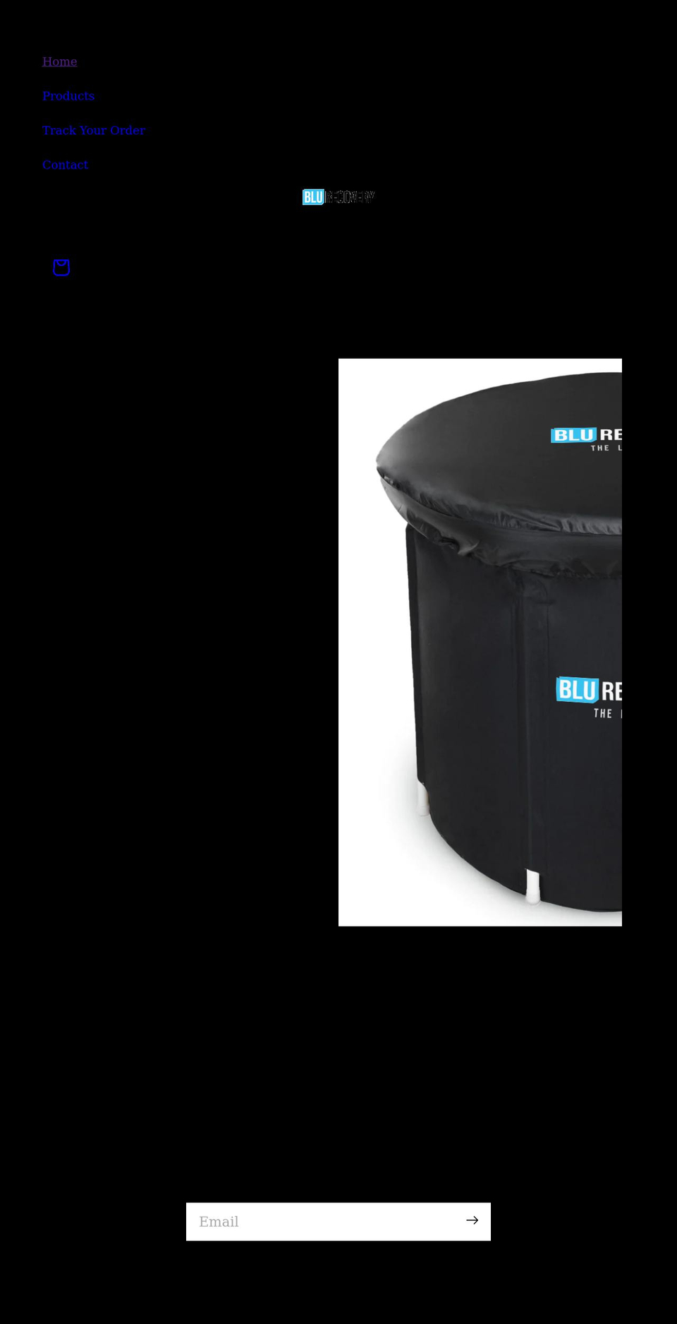 blurecovery.com shopify website screenshot