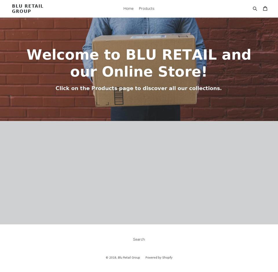 bluretailgroup.com — Shopify storefront screenshot