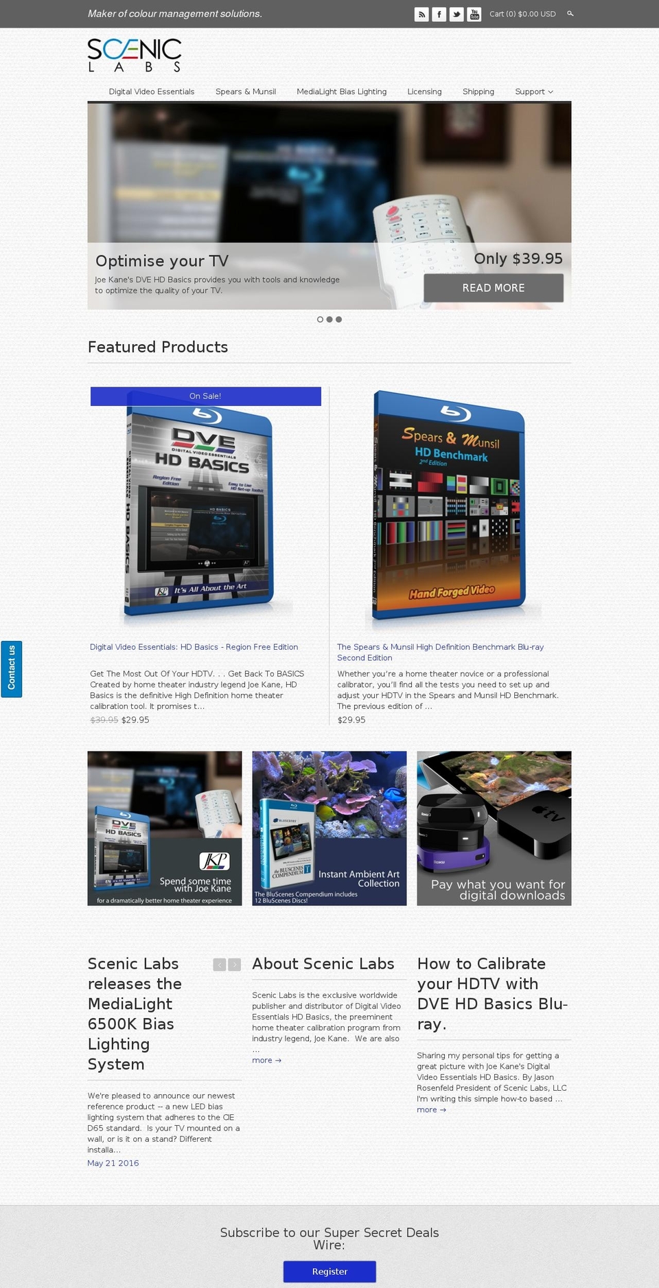 bluscenes.com shopify website screenshot