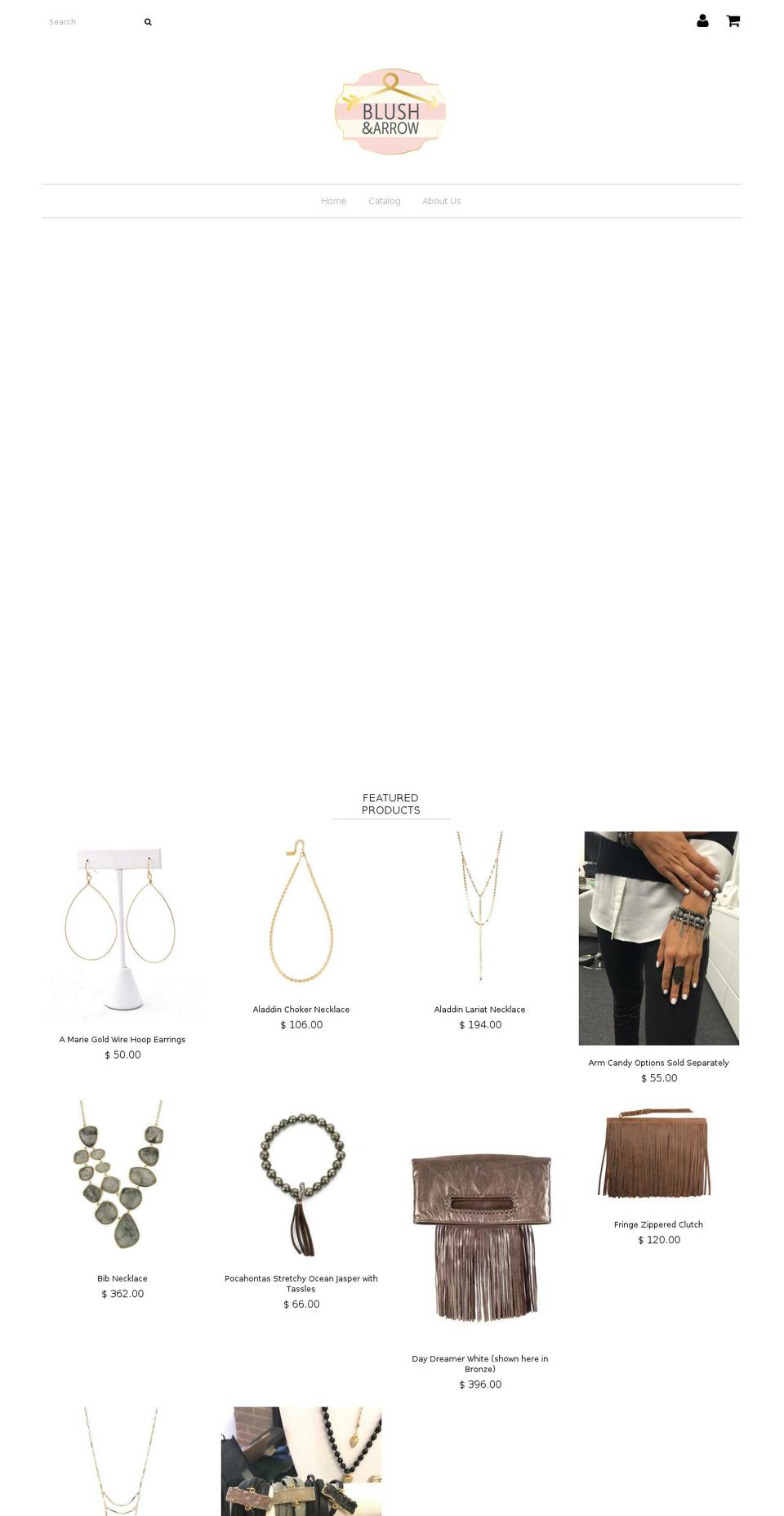blusharrow.com shopify website screenshot