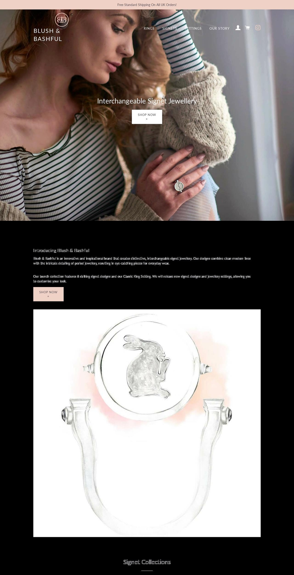 blushbashful.com — Shopify storefront screenshot