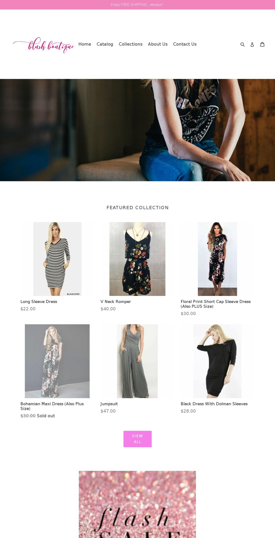 blushboutiquefashion.com — Shopify storefront screenshot