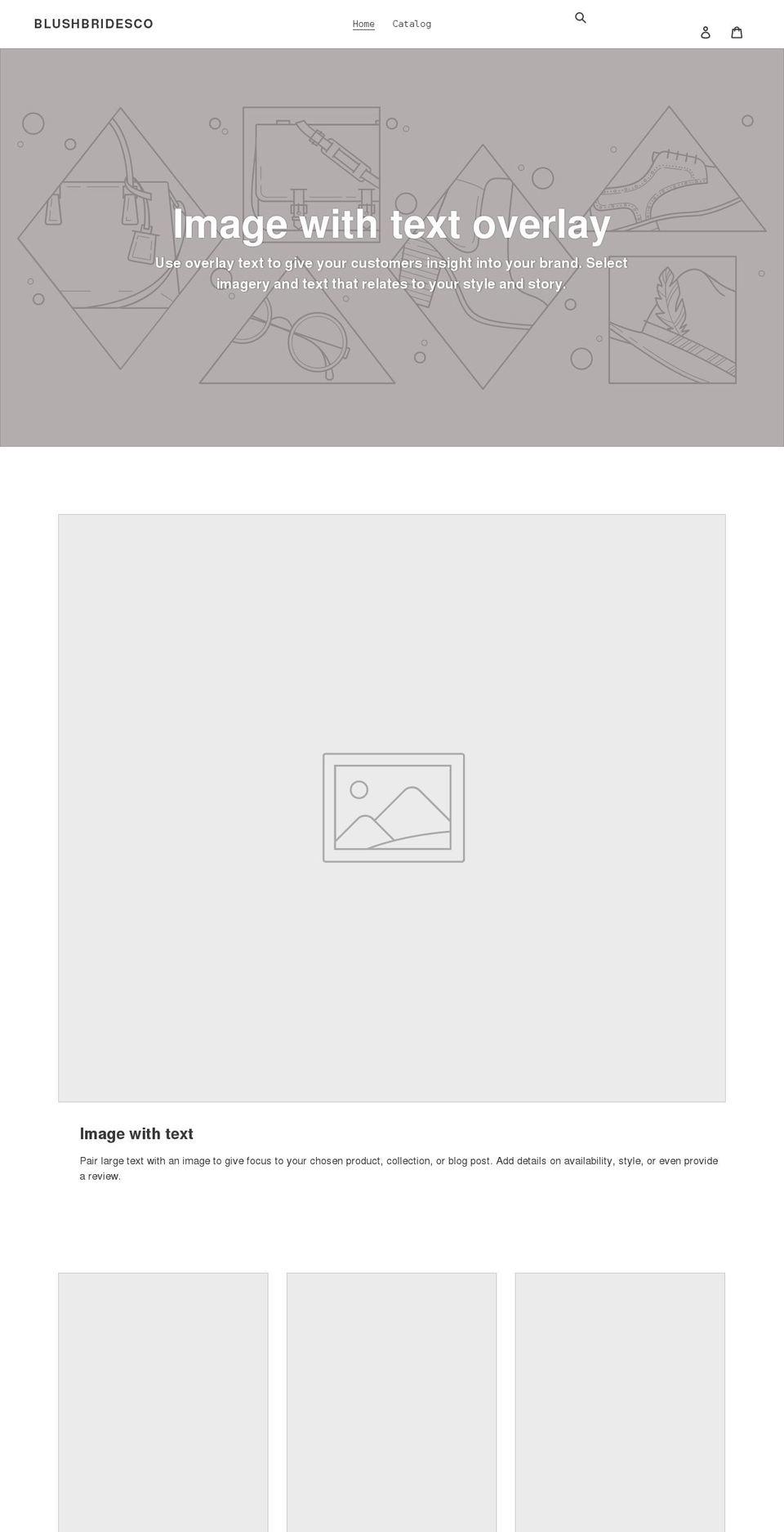 blushbridesco.com shopify website screenshot