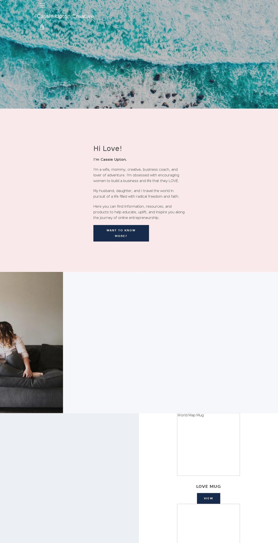 blushdesignco.com — Shopify storefront screenshot