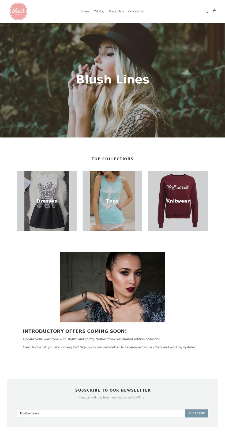 blushlines.com.au shopify website screenshot