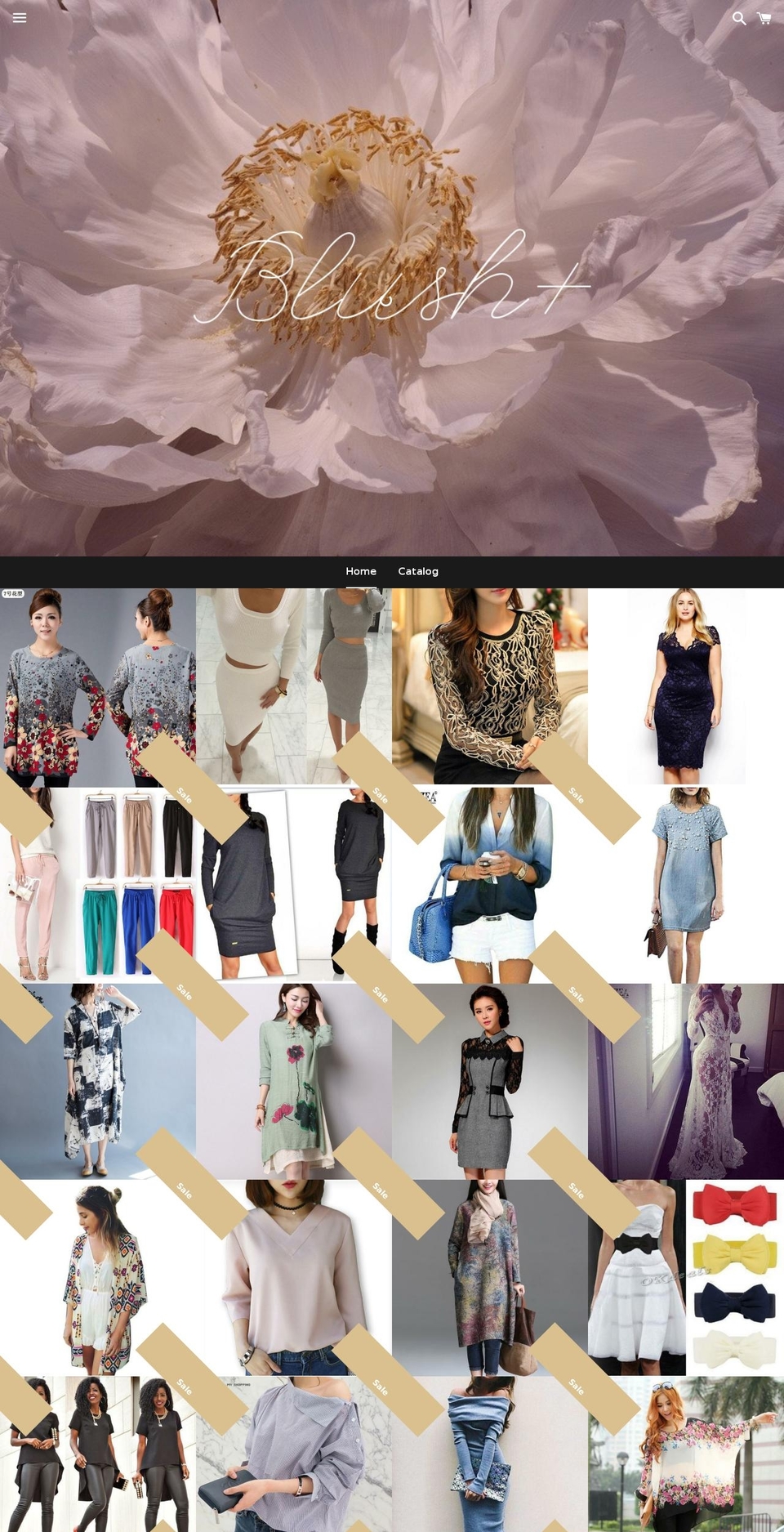 blushplus.com shopify website screenshot