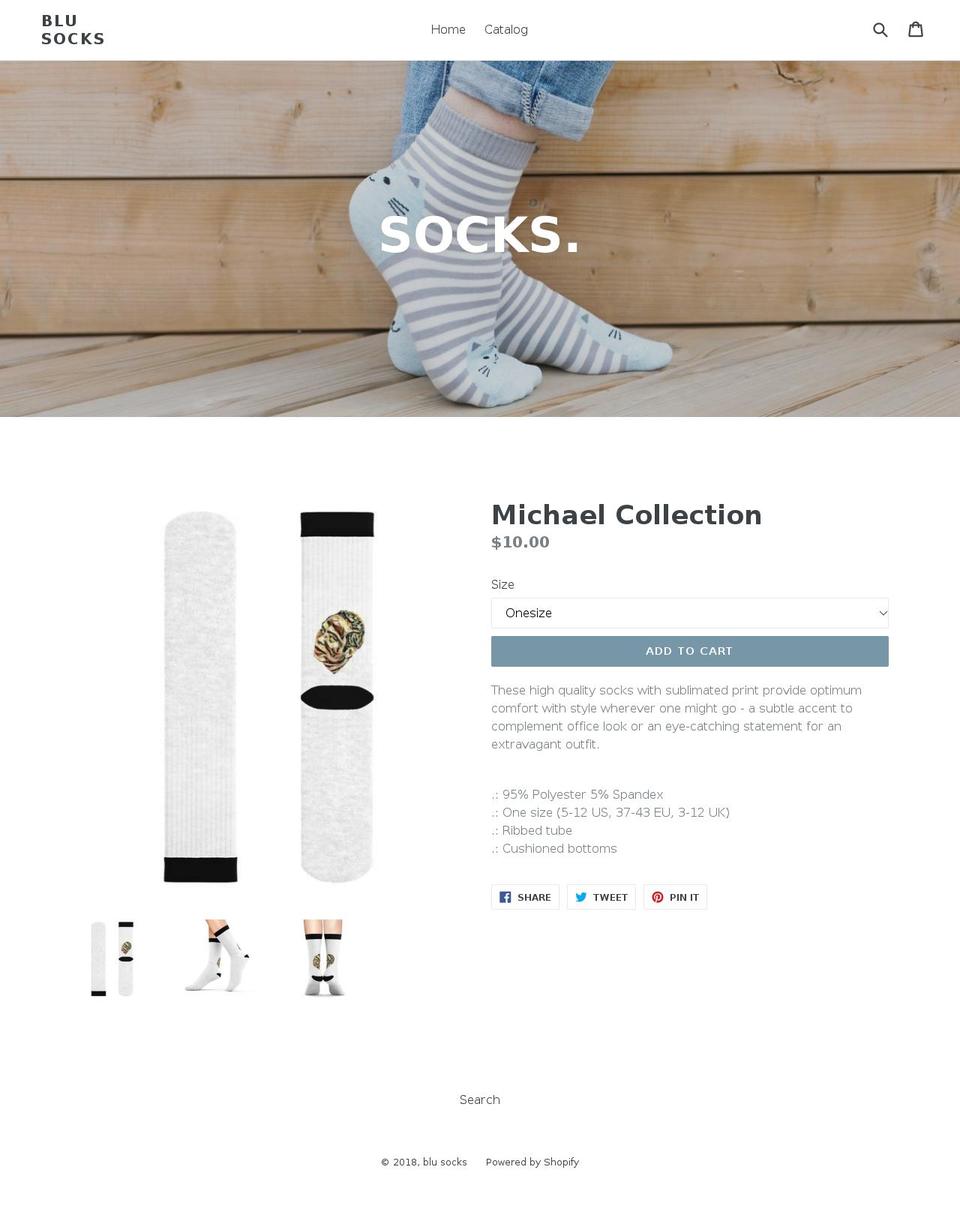 blusocks.com — Shopify storefront screenshot