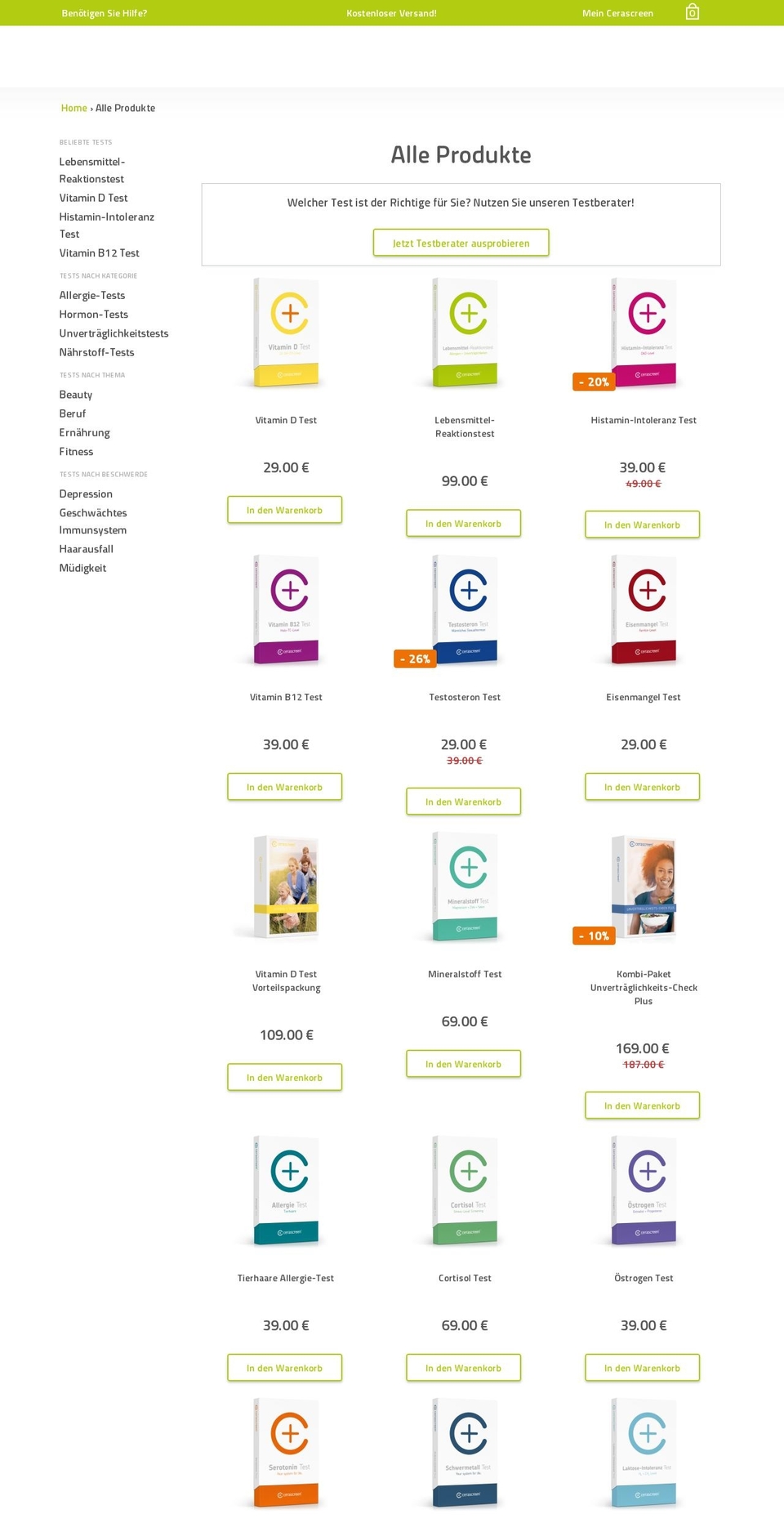 bluttest24.com — Shopify storefront screenshot