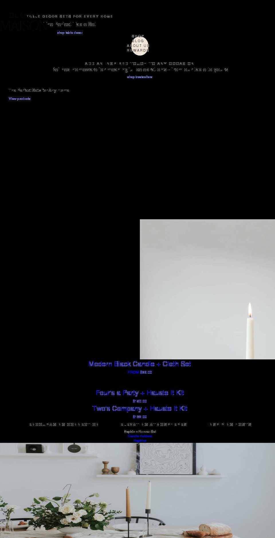 bluummaison.com shopify website screenshot