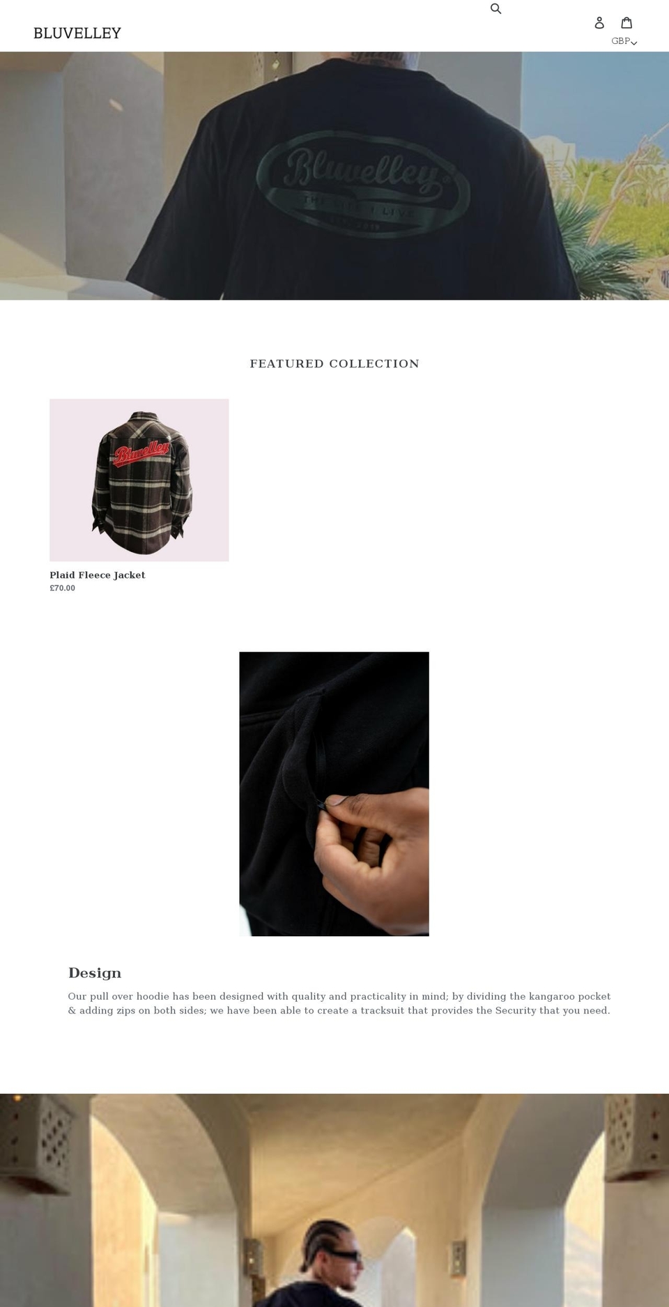 bluvelley.com shopify website screenshot