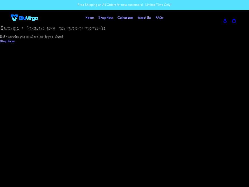 bluvirgo.com shopify website screenshot