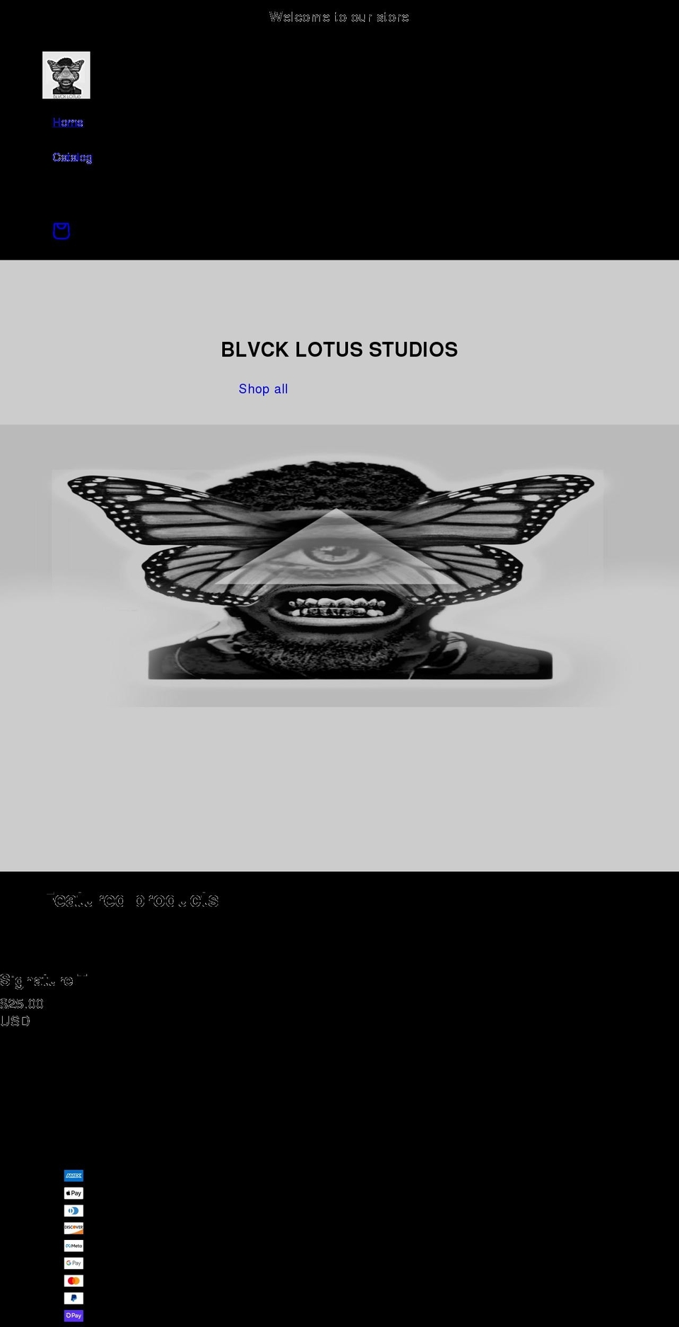 blvck-lotus-studios.myshopify.com shopify website screenshot