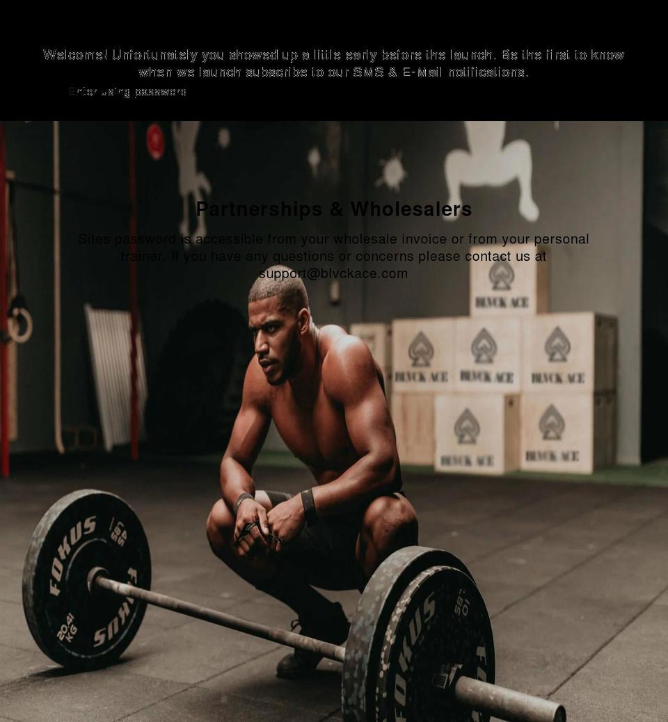 blvckace.com shopify website screenshot