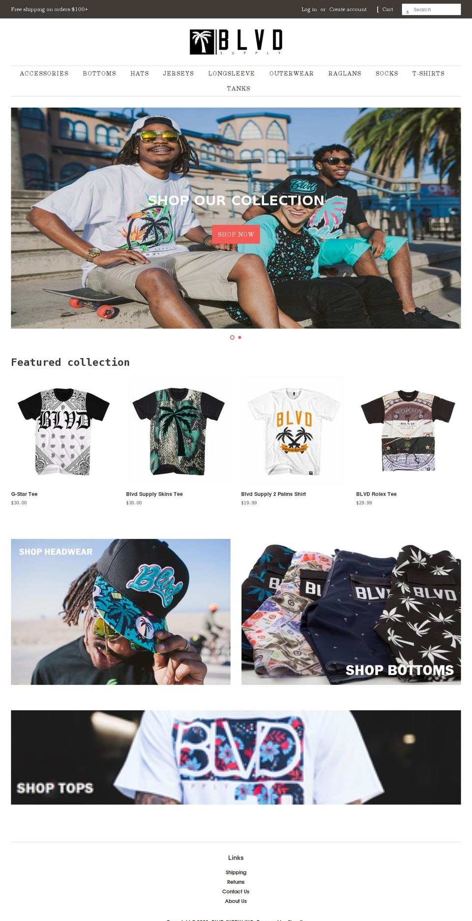 blvdsupplyinc.com shopify website screenshot