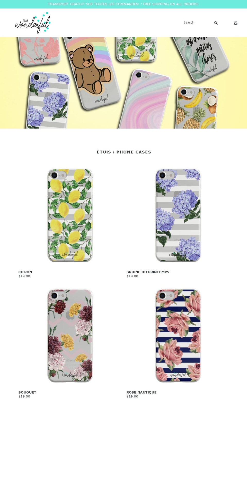 blvdwonderful.com — Shopify storefront screenshot