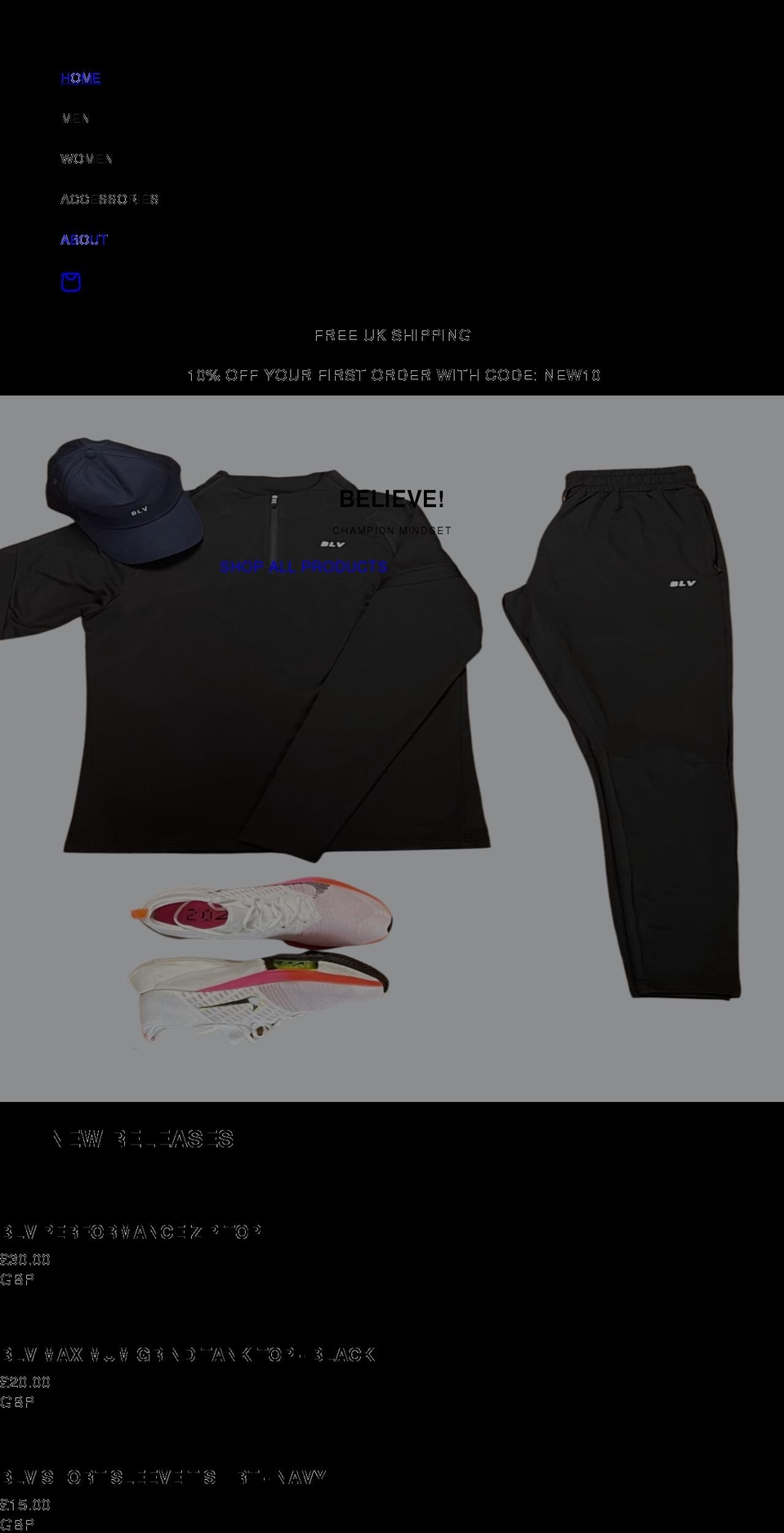 blvfit.com shopify website screenshot