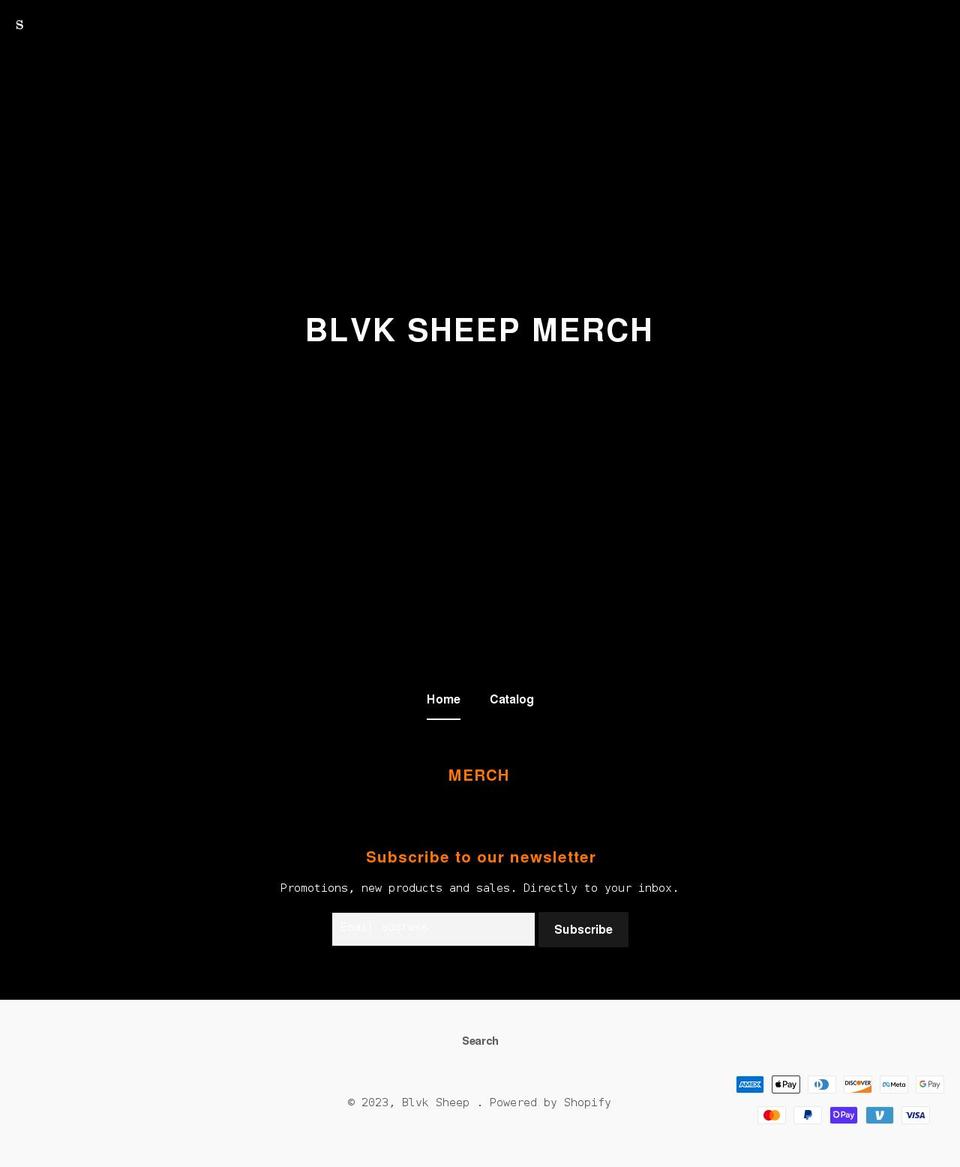 blvksheepmusic.com shopify website screenshot