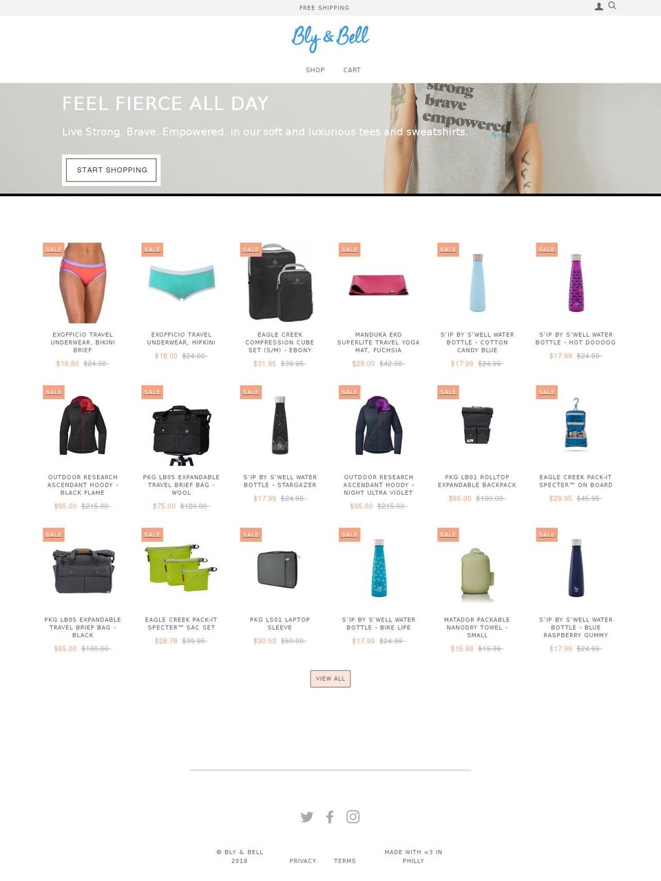 blyandbell.com — Shopify storefront screenshot