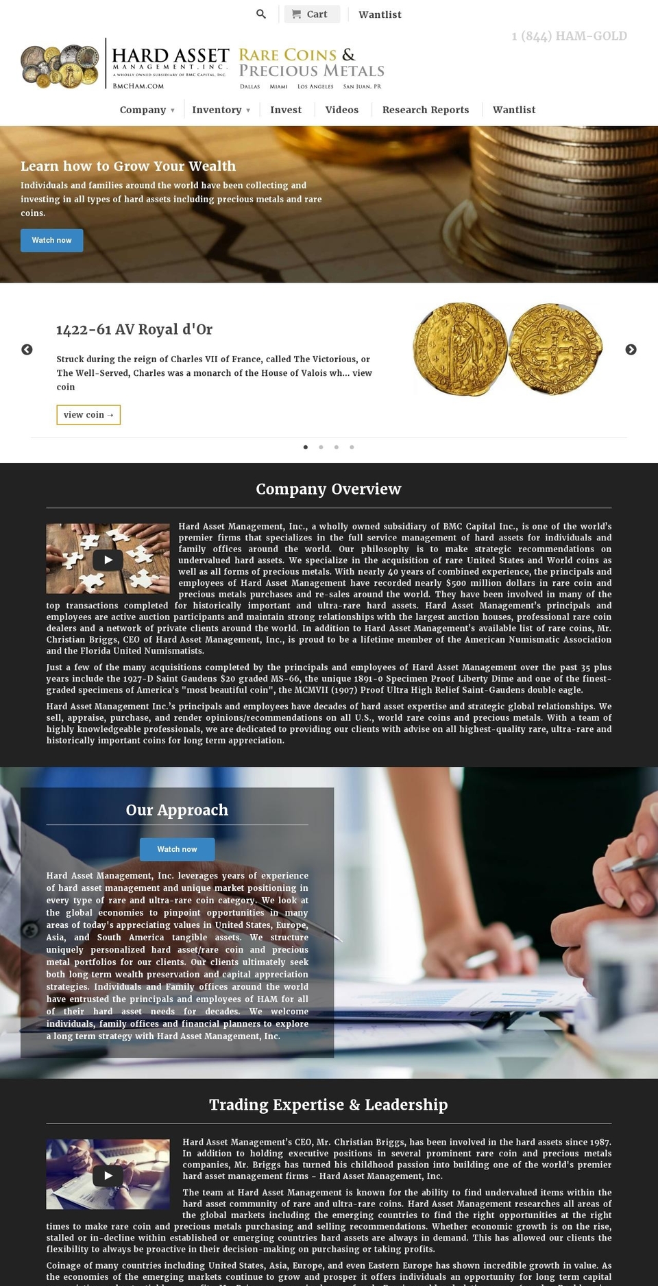 bmchardassets.com shopify website screenshot