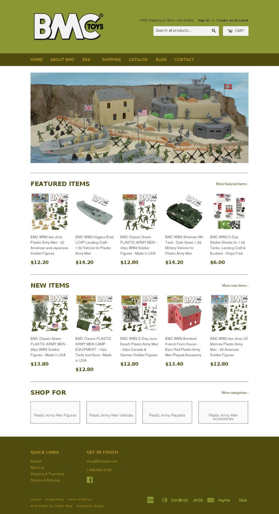 bmctoys.com shopify website screenshot